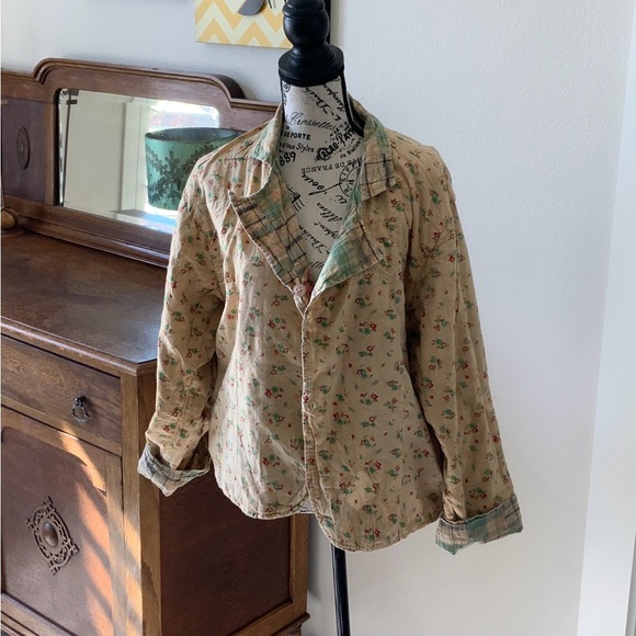 Jaded Gypsy Plaid Patchwork Blazer - Picture 5 of 10